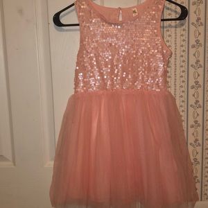 pink sequence dress ONLY WORN ONCE!